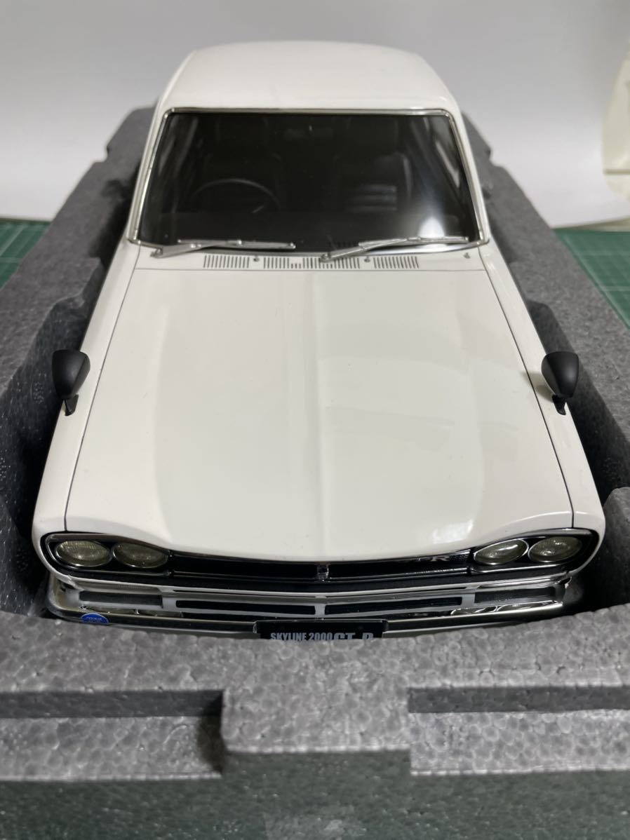 GT-R 1&frasl;12 Nissan Skyline 0 イグニッションモデル | model 日産 ignition スカイライン LINE - White (KPGC10) Metallic