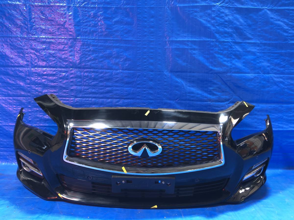 純正 フロントバンパー スカイライン HV37 前期 RBP ブルー系 V37 2026 