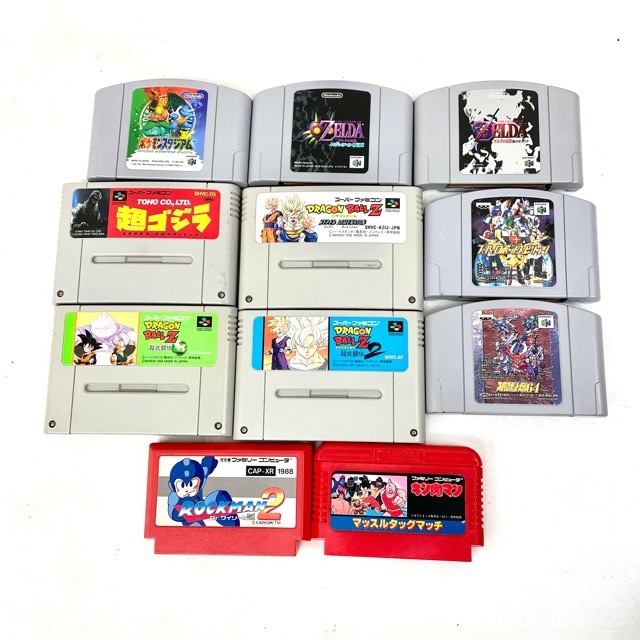 ファミコン スーパーファミコン 64ソフト 11点セット ロックマン キン肉マン ゼルダ ゴジラ ポケモン セット Fc Sfc ニンテンドー K4754 アクション 売買されたオークション情報 Yahooの商品情報をアーカイブ公開 オークファン Aucfan Com