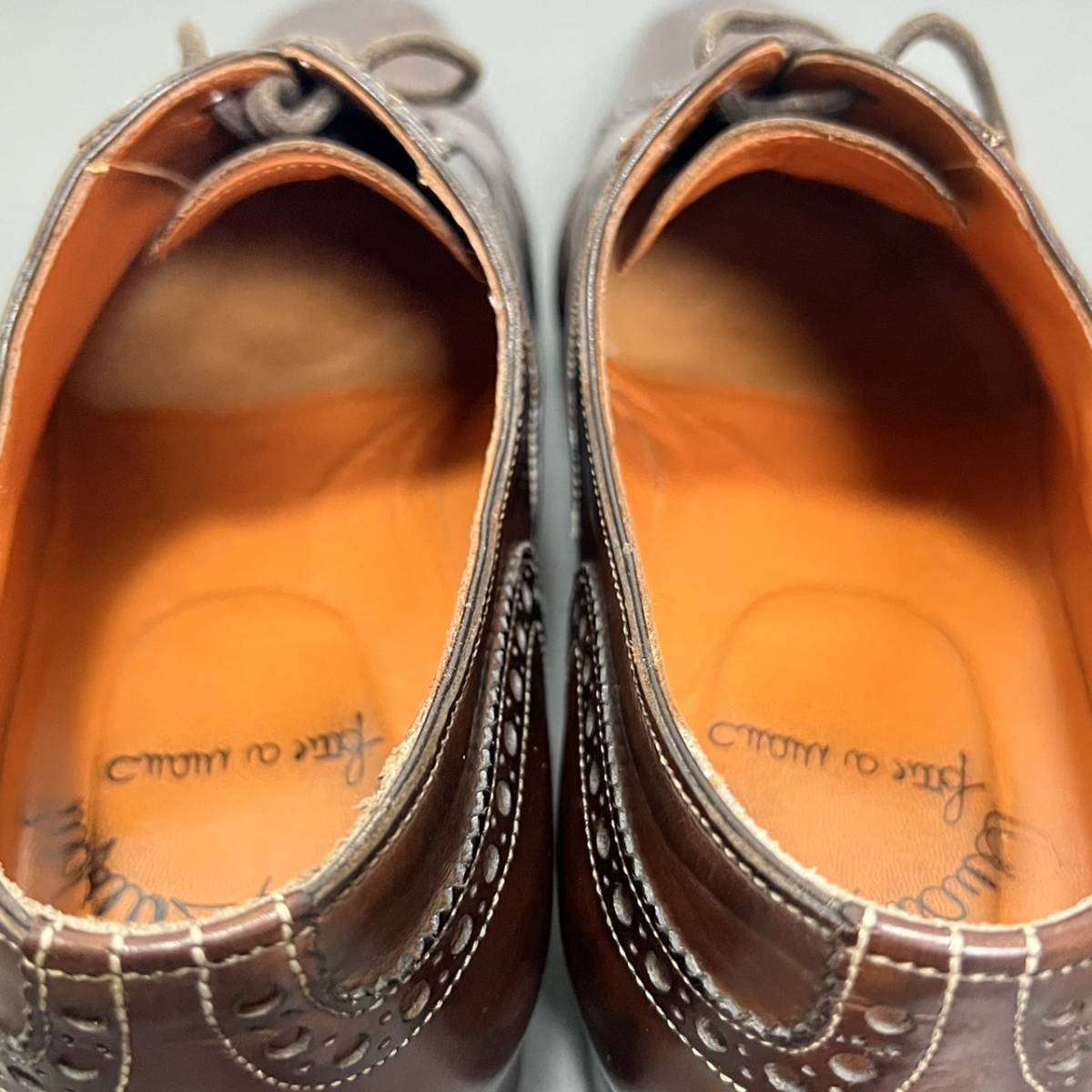 15万☆美品 最上級ライン☆santoni fatto a mano サントーニ ファット