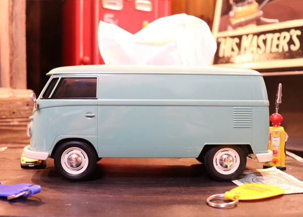 【美品】フォルクスワーゲン ティッシュケース　ティッシュボックス CAMSHOP]フォルクスワーゲン T1 バス型 ティッシュケース | KOBUNSHA