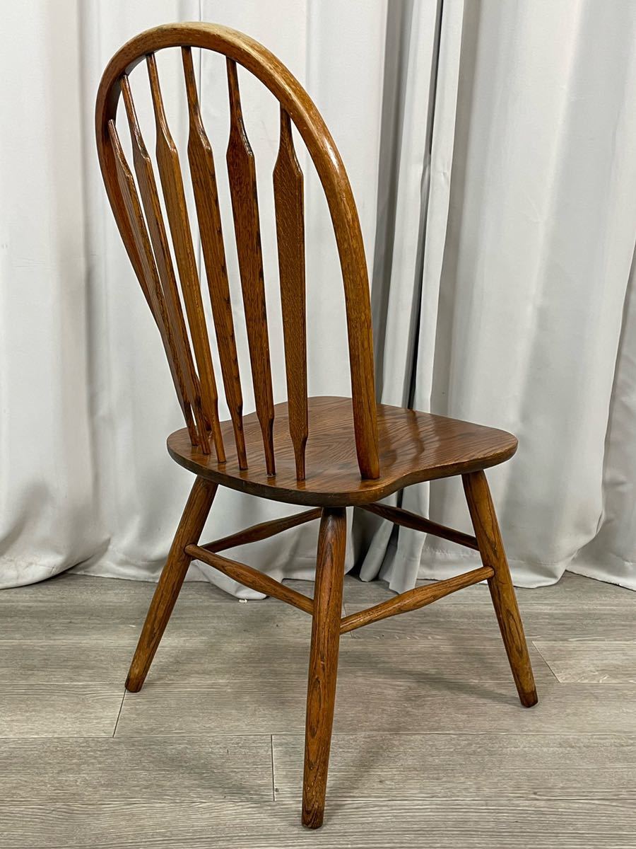 GY22 IDC 大塚家具 Shin-Lee オーク材 ウィンザーチェア 2脚セット