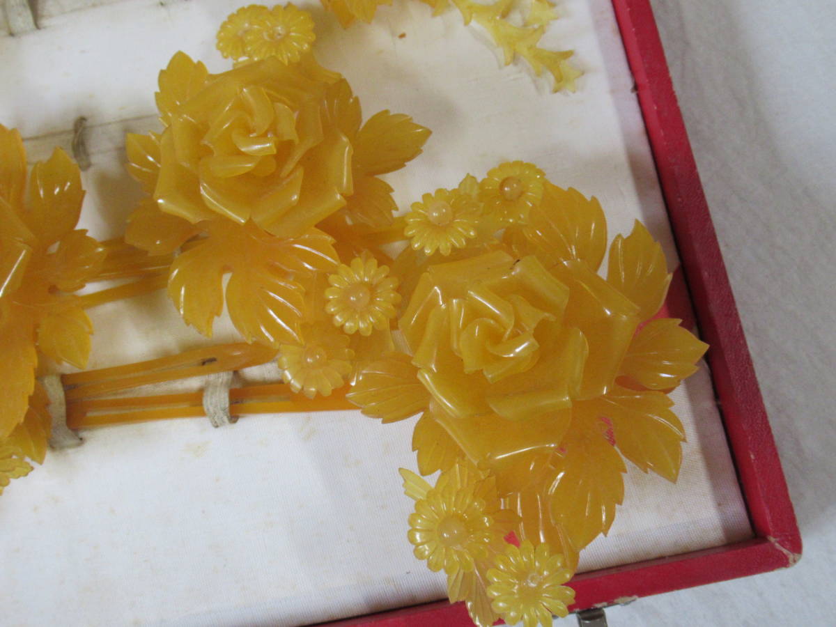 以上節約 花嫁 べっ甲風かんざし セット Grupoconcordia Com