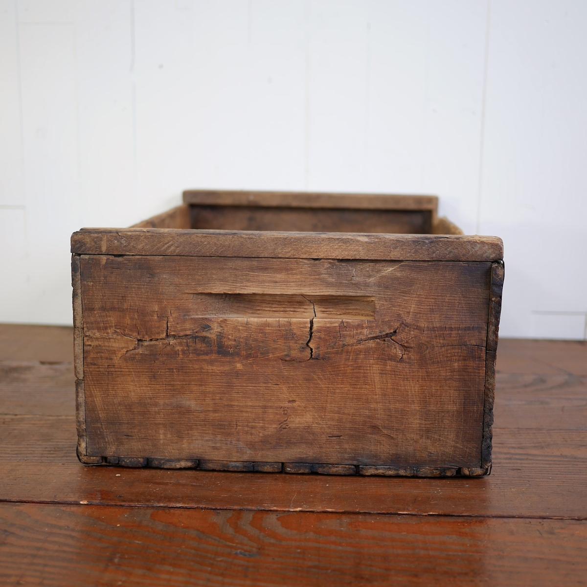 824 アメリカ アンティーク 木箱 運搬箱 ヴィンテージ ウッドボックス