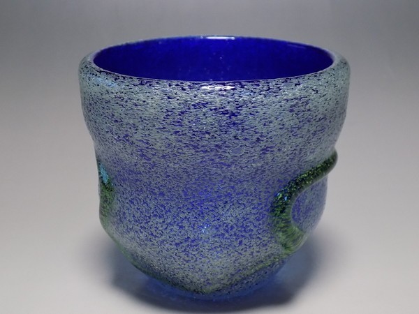 稲嶺盛一郎作琉球 グラス 琉球ガラス 泡波ロックグラス