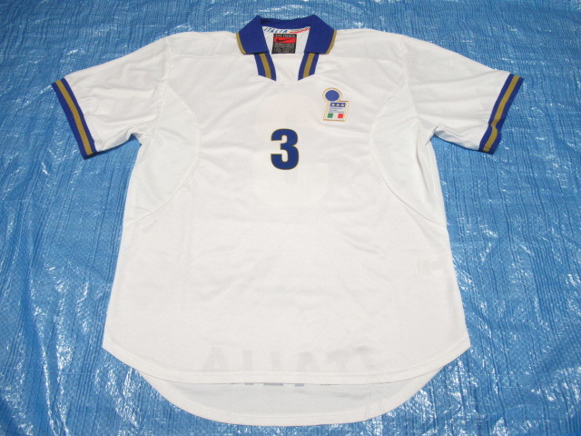 新作登場，人気セール 非売品 選手支給品 イタリア代表 1996-1997年 アウェイ用 半袖 XLサイズ マルディーニ フランスワールドカップ予選時(イタリア)｜売買されたオークション情報、yahooの商品情報をアーカイブ公 ユニフォーム