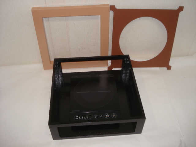 新品』 黒 柿合塗 置炉 ☆ I H・電磁器揃 紙箱 風流庵 『新品』 黒柿