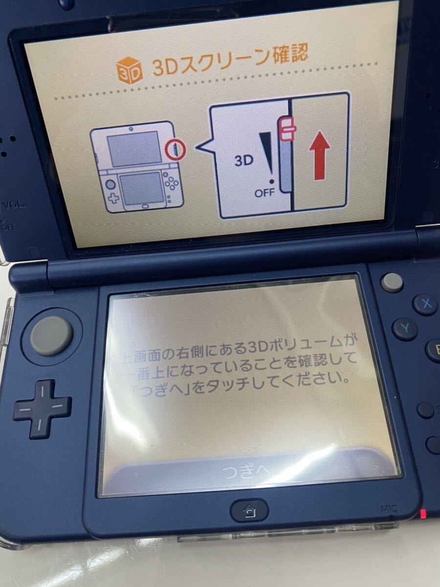 new Nintendo 3DS LL 本体 カバー付き 付属品あり 中古現状品 美品  