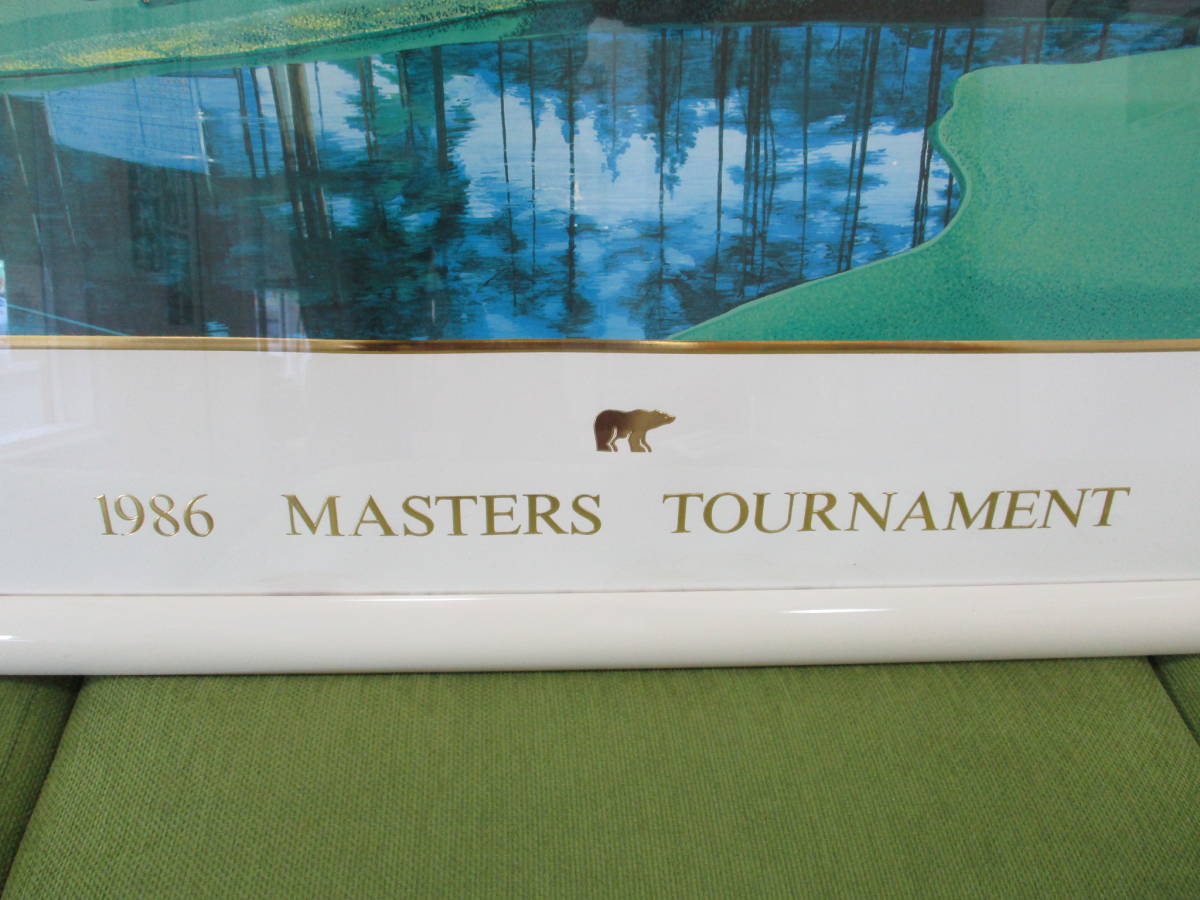 ヒロ ヤマガタ 1986 MASTERS TOURNAMENT ゴルフ マスターズ 大型 額装  