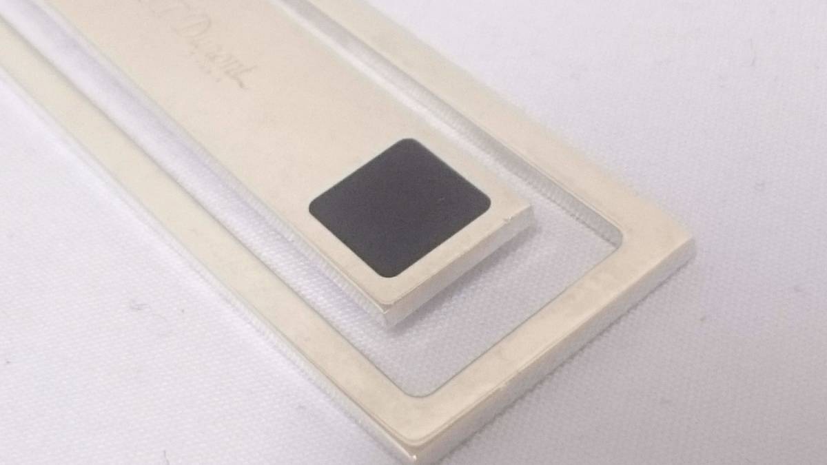 S.T.Dupont デュポン シルバー925 マネークリップ/保存袋付き/ケース  