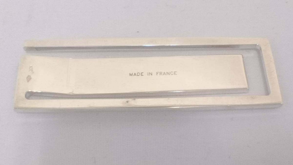 S.T.Dupont デュポン シルバー925 マネークリップ/保存袋付き/ケース  