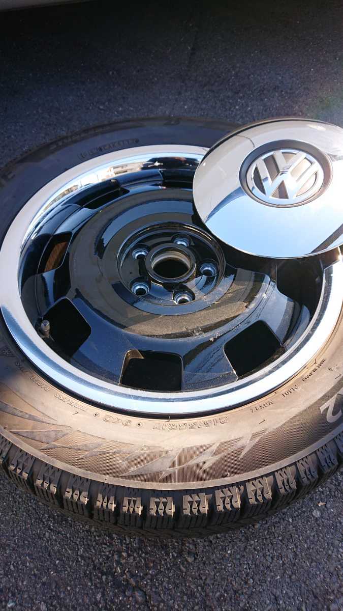 VW ザ・ビートル スタッドレスタイヤ ホイールセット 4本 215/55R17 
