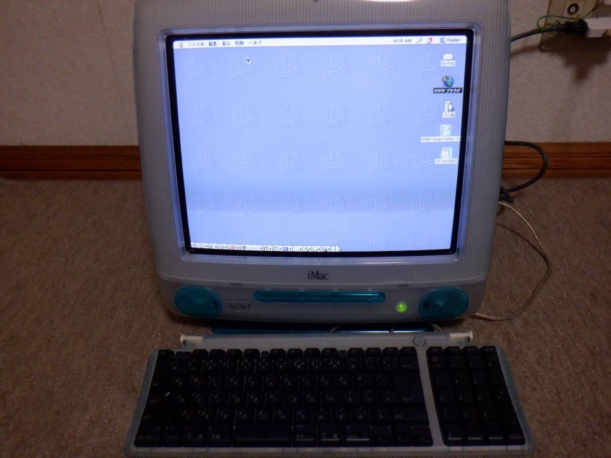 Apple アップル iMac M5521 ブルー Mac OS 9 キーボード・ 電源コード