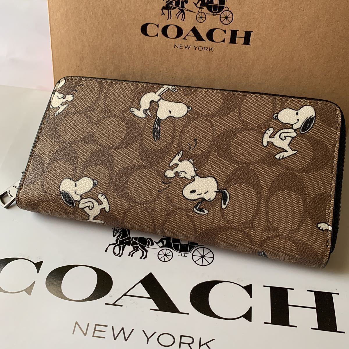☆【COACH】COACH X PEANUTS コーチ x スヌーピー コラボ 長財布 ☆☆