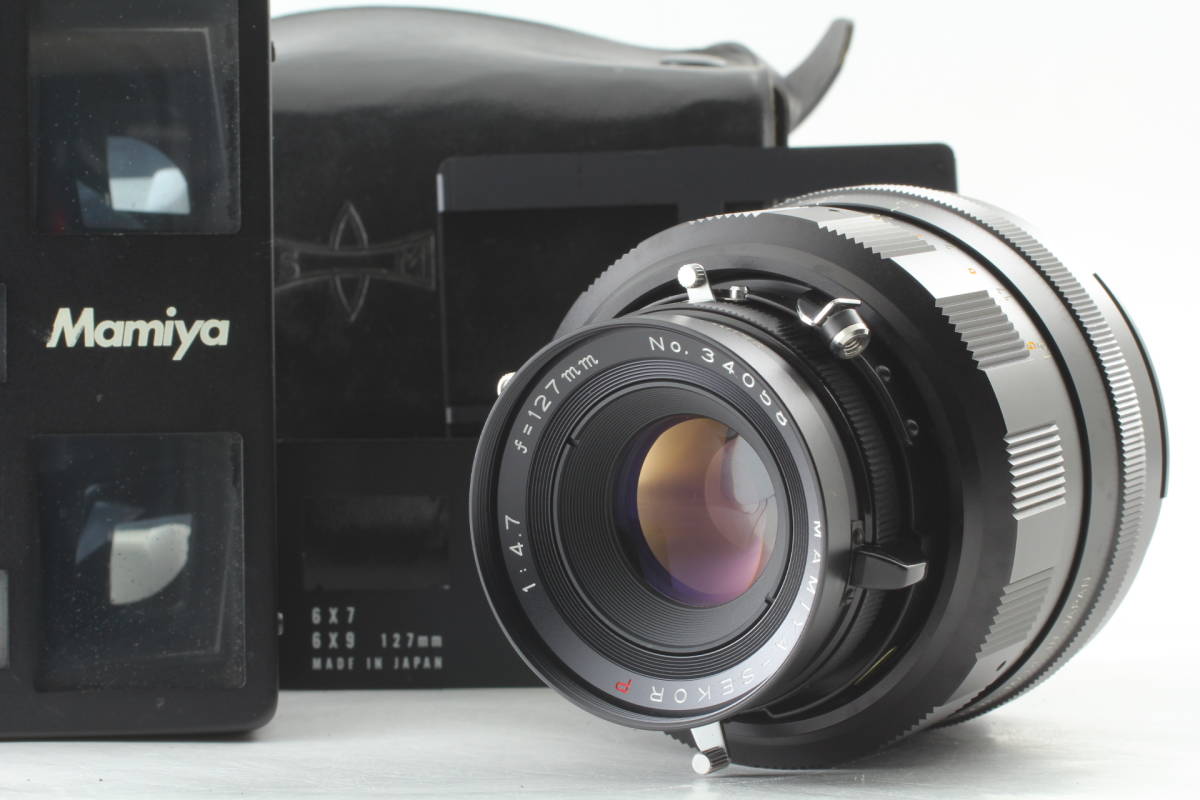 MAMIYA MAMIYA-SEKOR P F4.7 127mm 中判 レンズ 箱 Near MINT w⁄ Hood