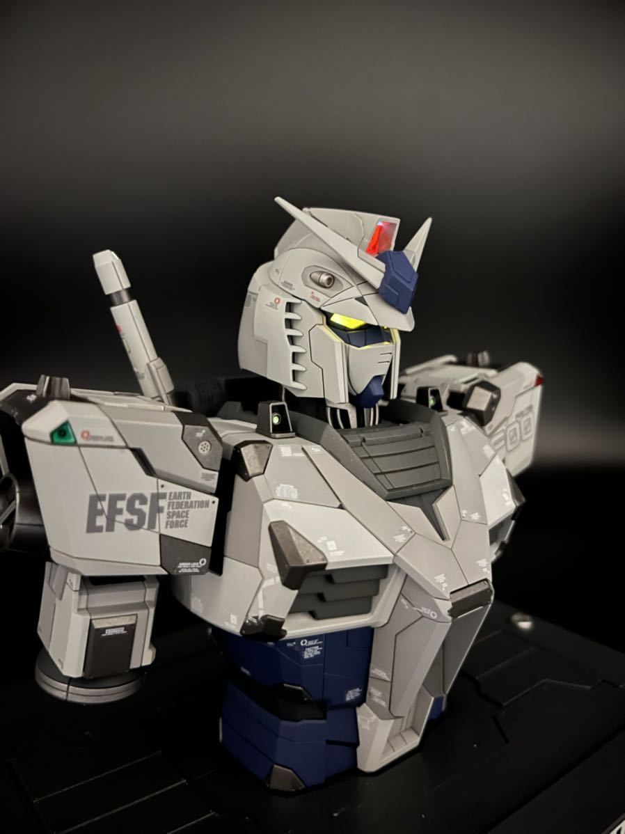 1/48 RX-78F00 ガンダム バストモデル G-3 カラー 塗装済み 完成品