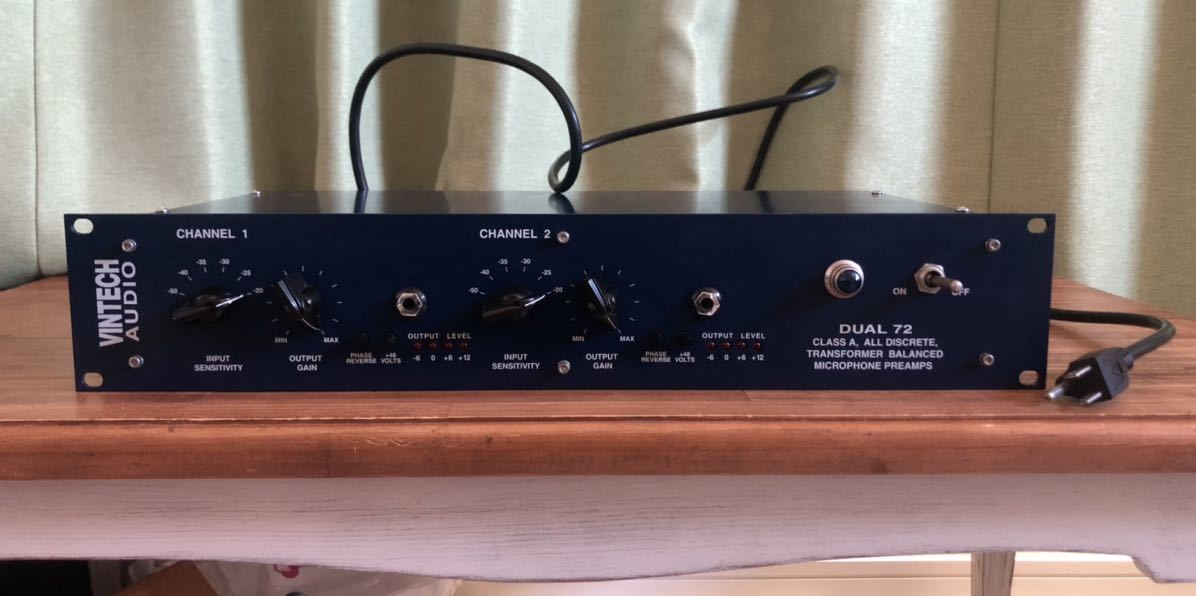 大人気，SALE VINTECH-AUDIO Dual72(マイクプリアンプ)｜売買されたオークション情報、yahooの商品情報をアーカイブ公開 - オークファン マイクプリアンプ