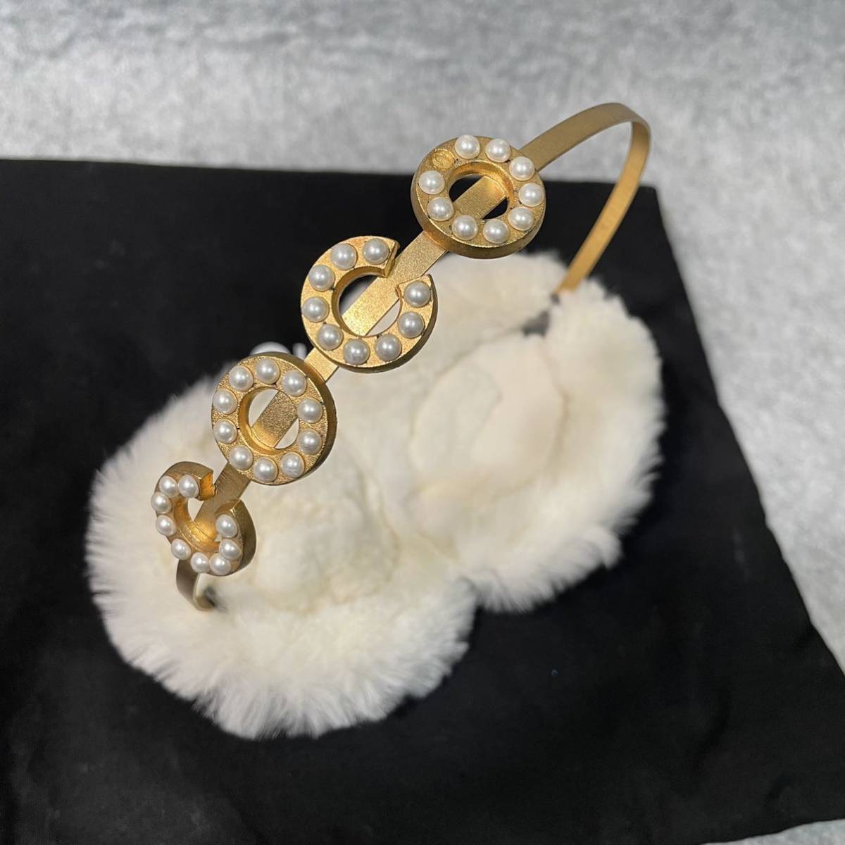 1円～ CHANEL シャネル 耳あて ファー ココマーク イヤーマフ ラビット 