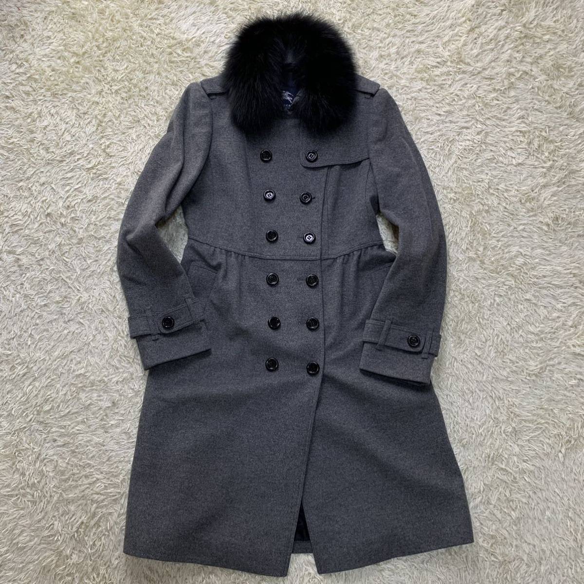 極上カシミヤ素材!! バーバリーロンドン BURBERRY LONDON ロングコート