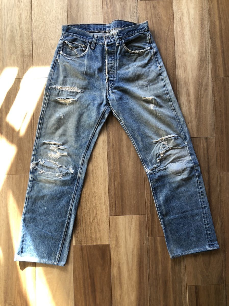 0 66後期 USA製 実寸W31位 USA製W32 L30 希少入手困難 Levi
