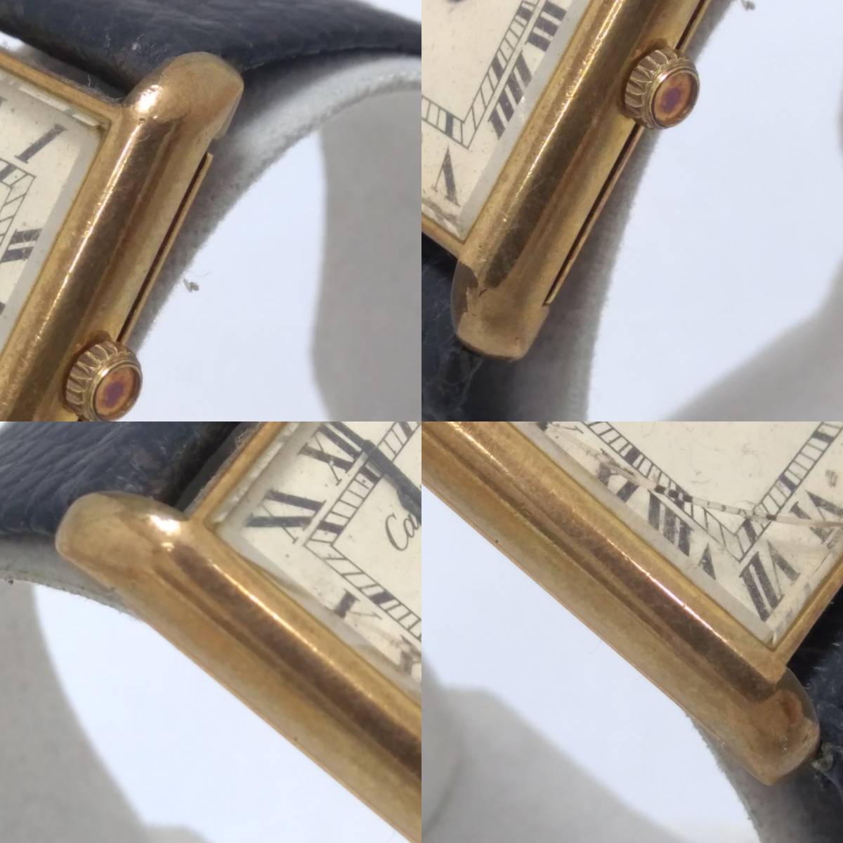 カルティエ 時計 不動 ジャンク 18K GOLD ELECTRO PLATED 詳細不明