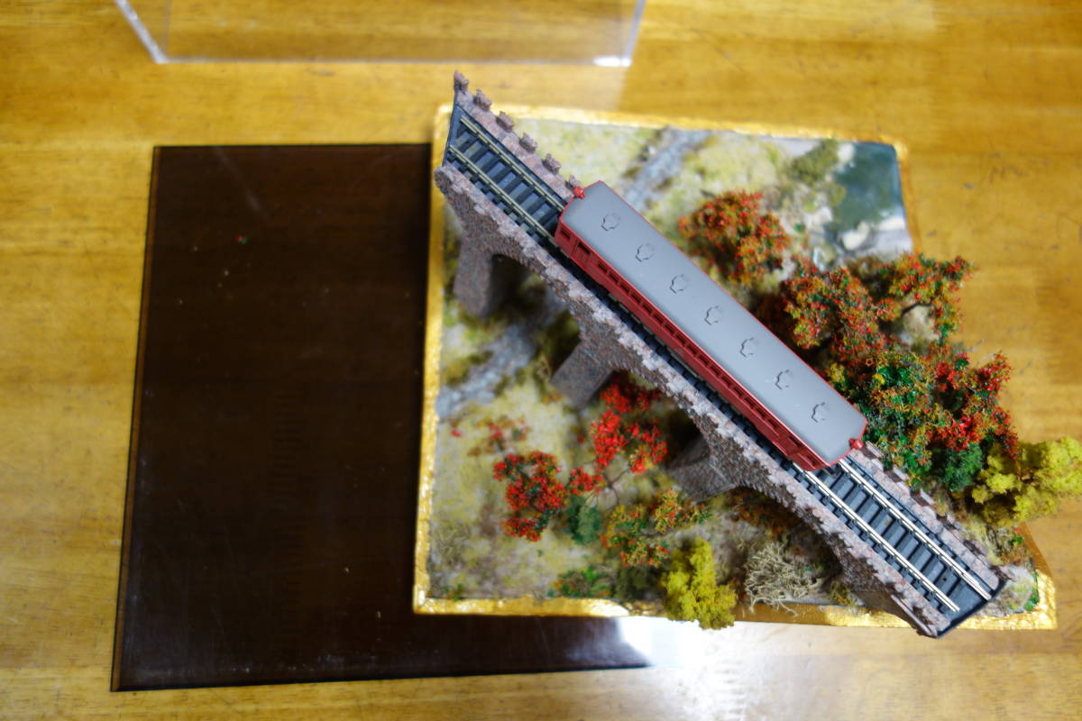 ジオラマ 鉄道模型 Nゲージ アクリルケース付き 車両おまけ