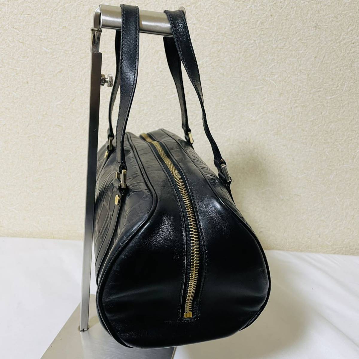 1円スタート 美品 稀品 CELINE セリーヌ トリオンフ金具 ゴールド ロゴ 