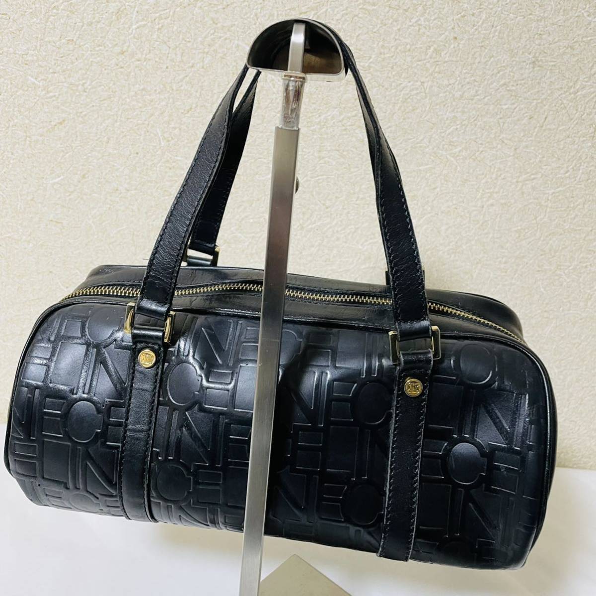 1円スタート 美品 稀品 CELINE セリーヌ トリオンフ金具 ゴールド ロゴ 