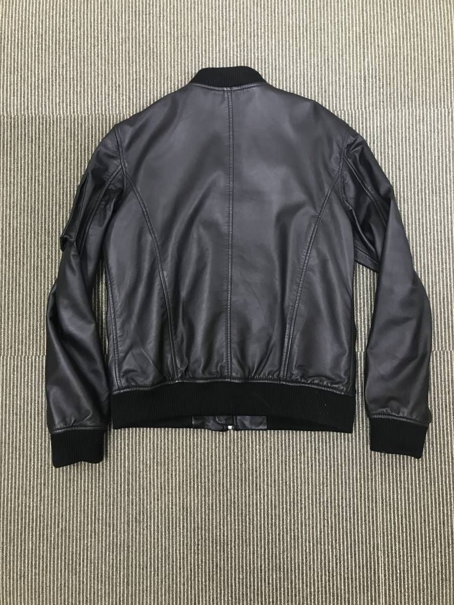 【程度良好】MA-1　革ジャケット