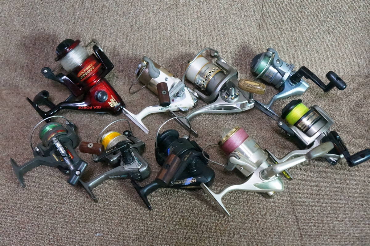 スピニングリールまとめて9点ダイワ BIOMASTER3000 SEA FORCE シマノ他