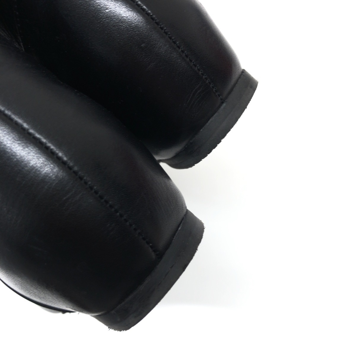 ○美品 pitti ピッティ 本革 レザー インヒール ニーハイブーツ 23.5cm 
