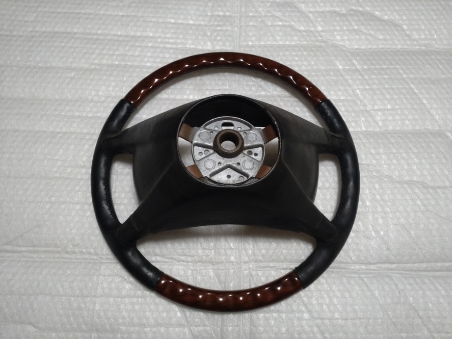 希少！当時物 メルセデス ベンツ純正 ウッド/レザー コンビ 