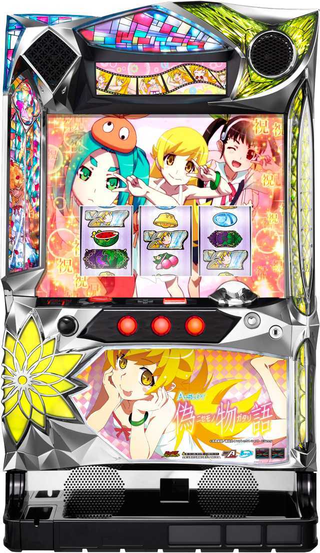 ラスト1台! A-SLOT偽物語 ～サミー～ 偽物語 パチスロ 実機 1枚(B1サイズ)