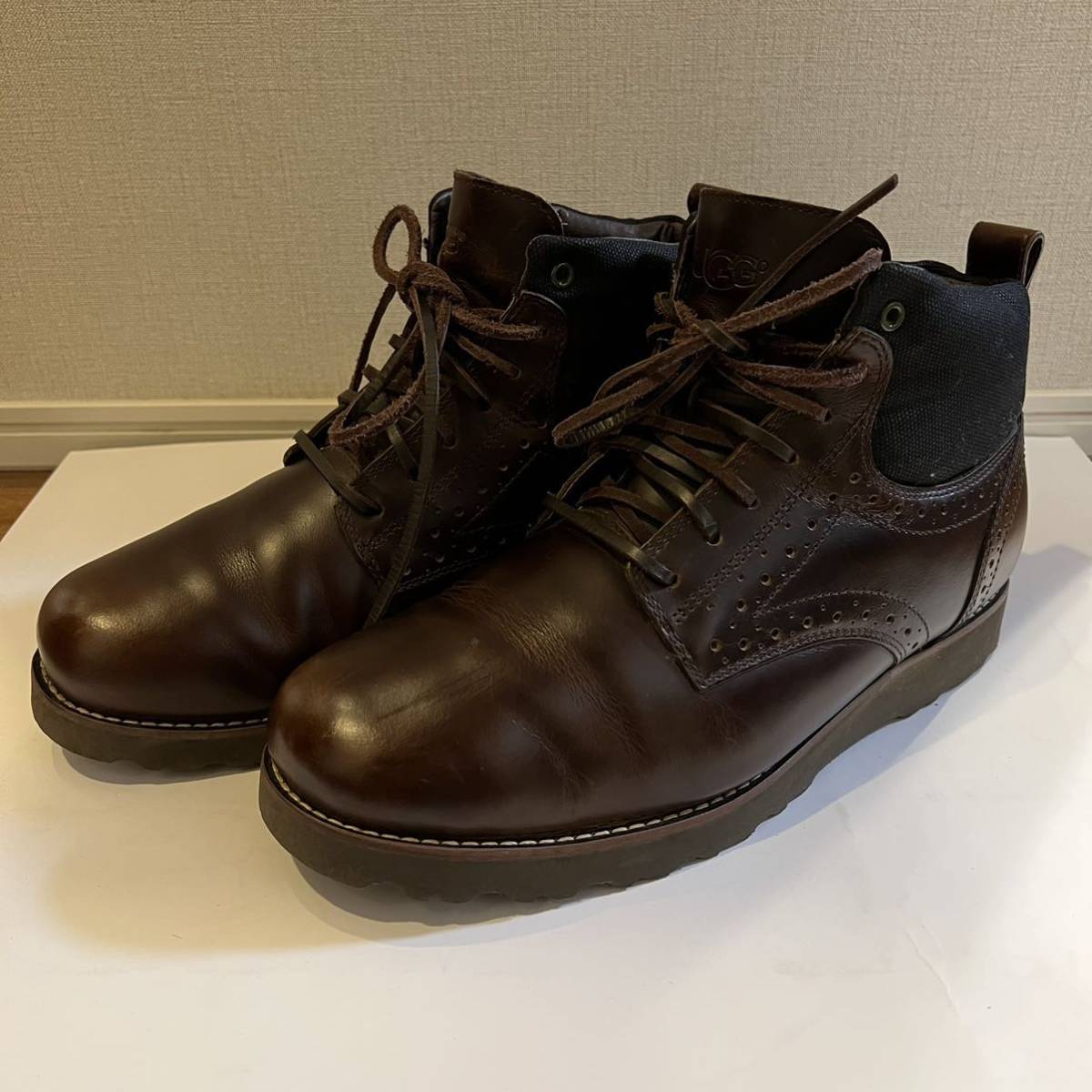 定番，定番人気 UGG アグ ブーツ ムートン 29cm ダークブラウン こげ茶(男性用)｜売買されたオークション情報、yahooの商品情報をアーカイブ公開 - オークファン 男性用