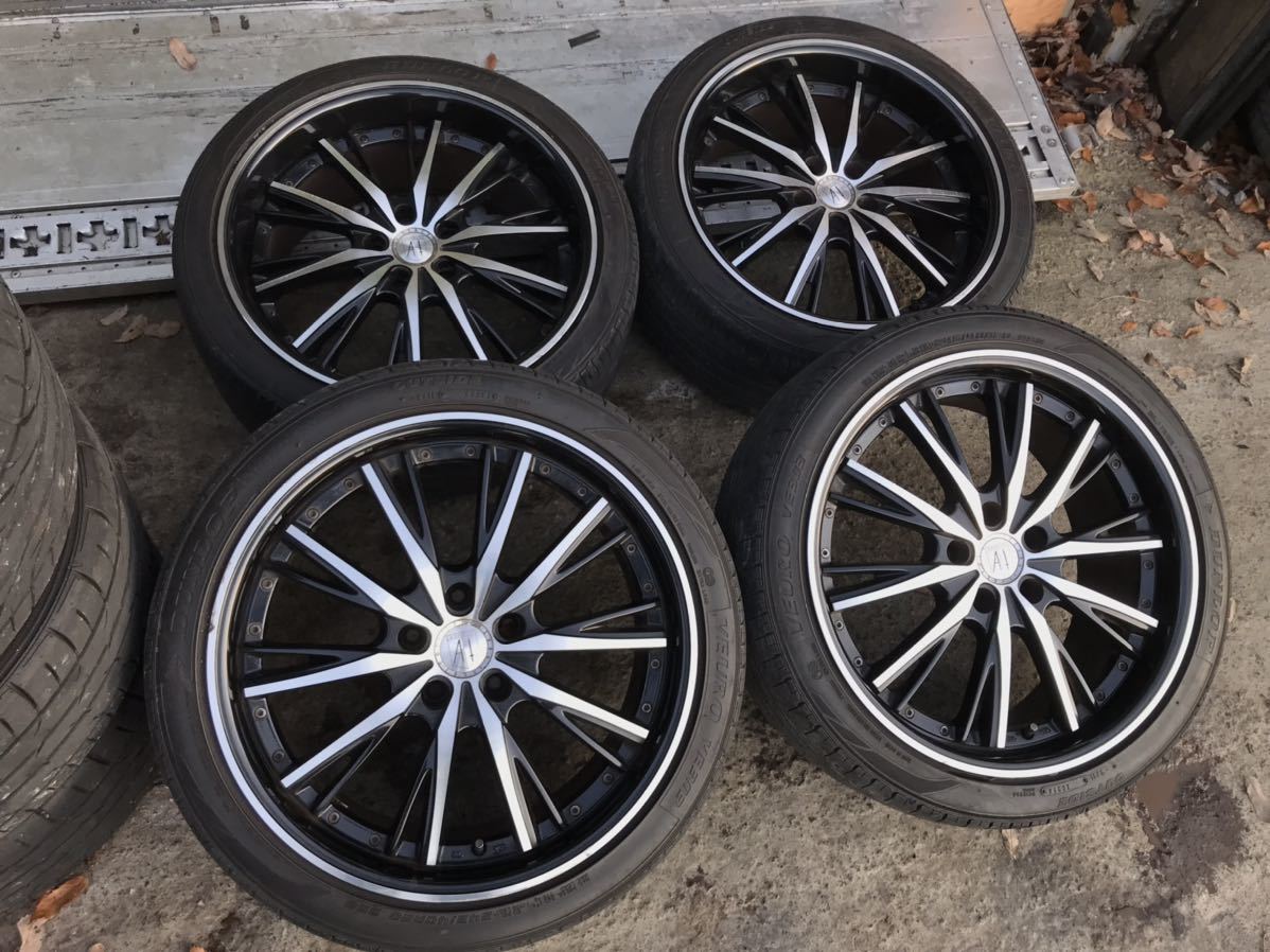 希少 サイズ違いANHELO アネーロ タイヤ付きホイール 20×8.5J+35 245 