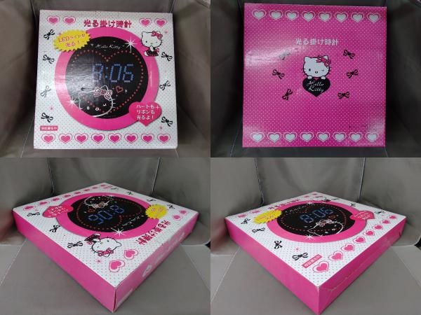 動作確認済】 Hello Kitty ハローキティ 光る掛け時計 LEDライト AC