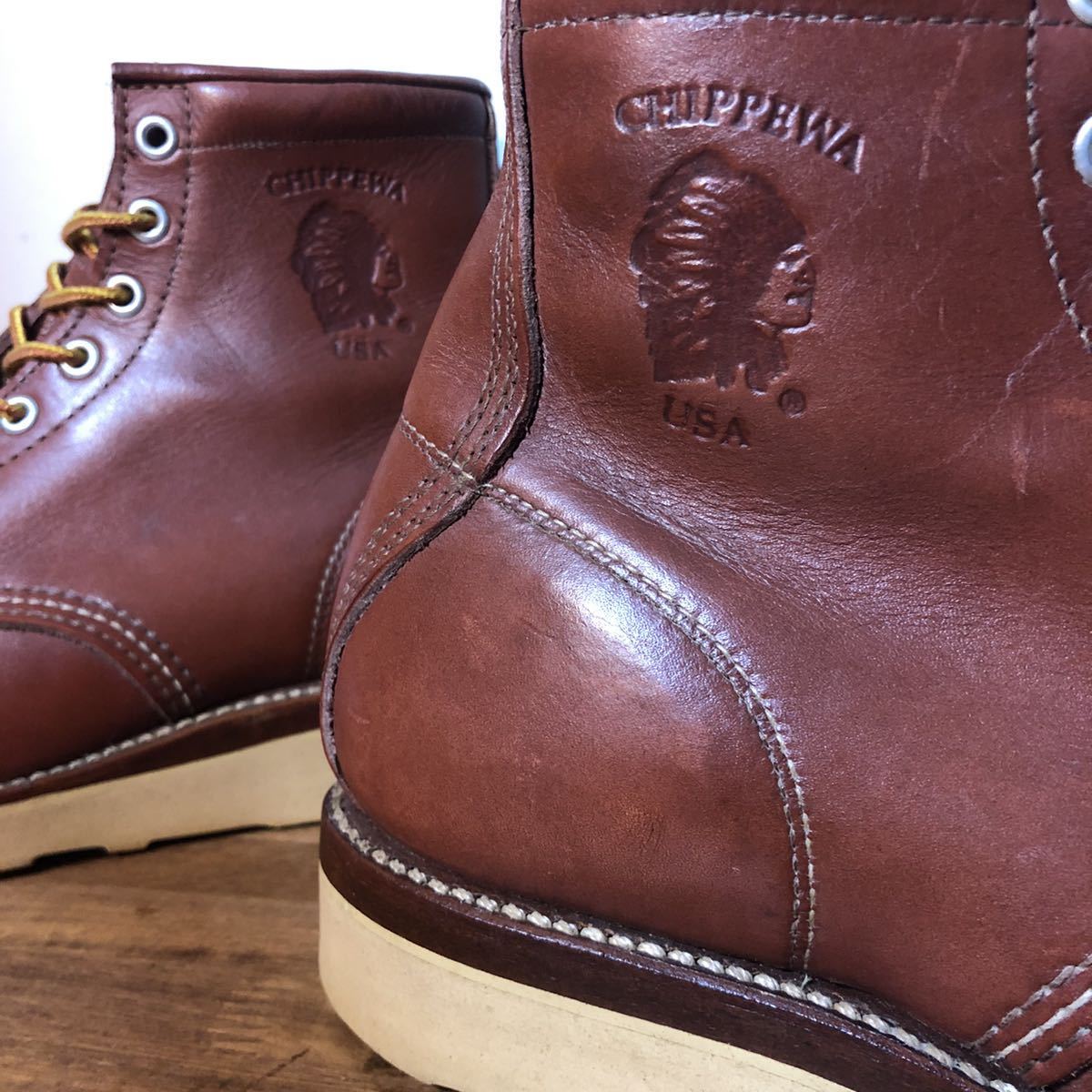 ヴィンテージチペワ 97年製 白タグ29493 US 8.5 Eワイズ CHIPPEWA