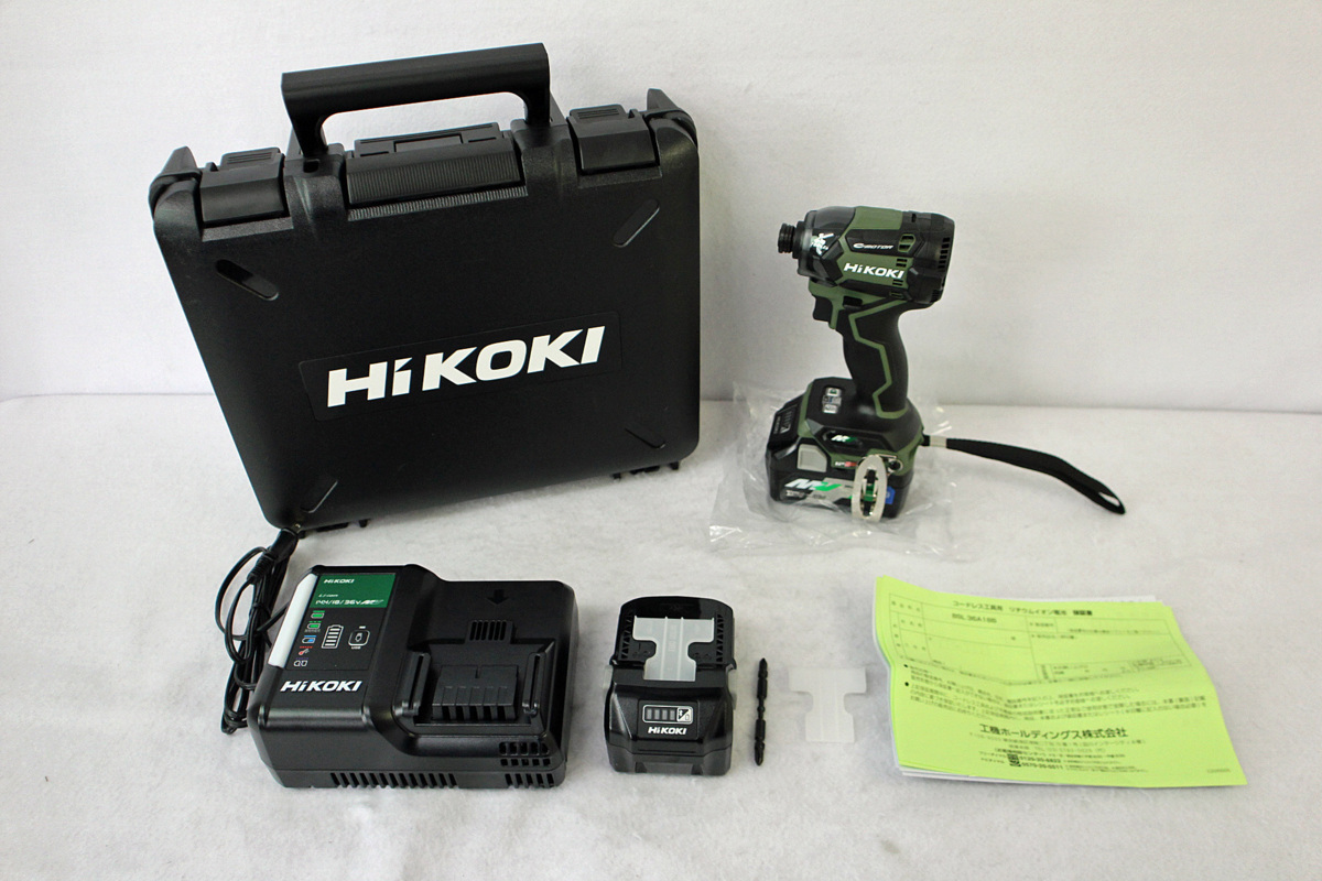【最新作，高品質】 開封済み ハイコーキ Hikoki コードレスインパクトドライバ Bluetooth電池 WH36DC 2XPGS 管理No1041898(本体)｜売買されたオークション情報、yahooの商品情報をアーカイブ公開 - オークファン インパクトドライバ