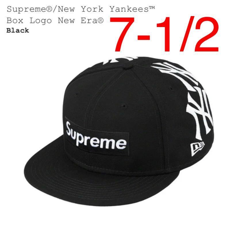 7-1/2 Supreme New York Yankees Box Logo New Era Navy 21FW 