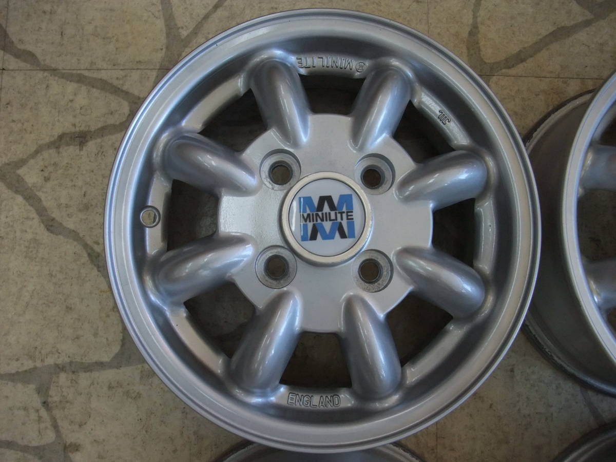 ☆ ミニライト 12インチアルミホイール 4J PCD100 4本セット MINILITE 
