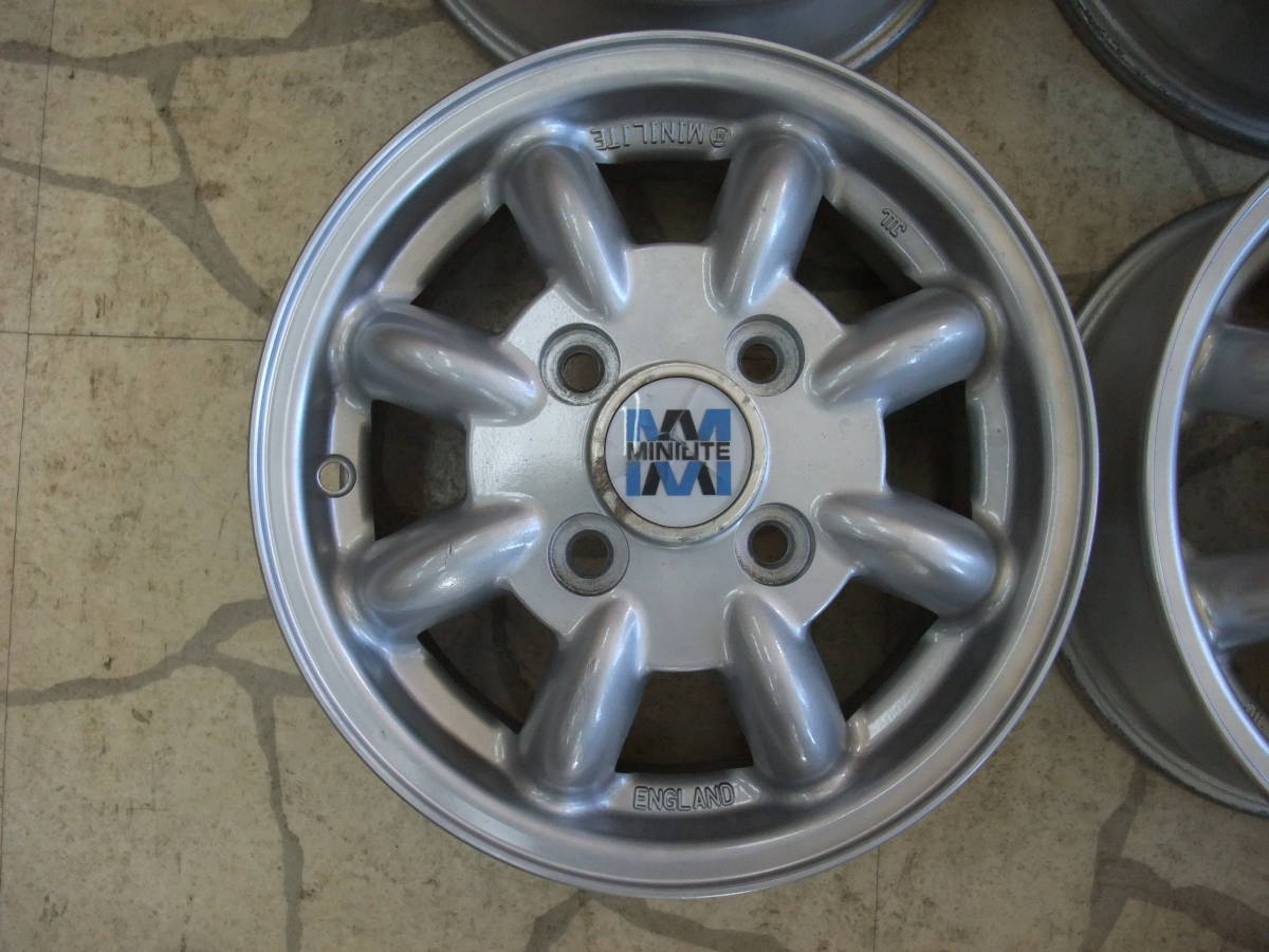 ☆ ミニライト 12インチアルミホイール 4J PCD100 4本セット MINILITE 