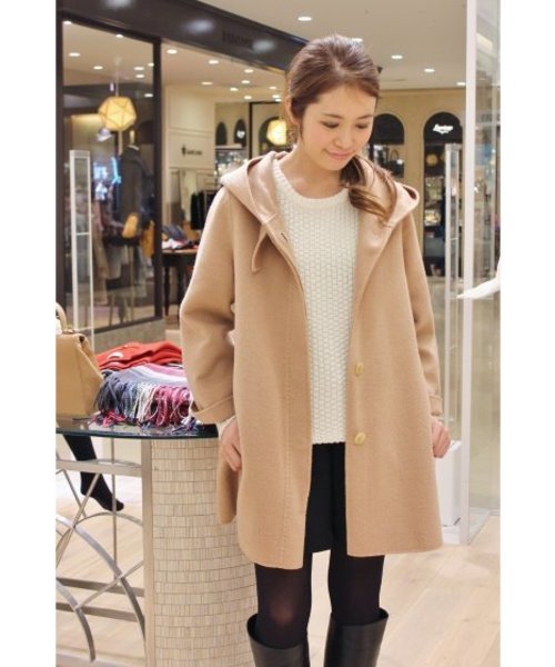 お買い得 IENA イエナ ダブルフェイス フーデット コート 36 カシミヤブレンド ウール ショート ベージュ(コート)｜売買されたオークション情報、yahooの商品情報をアーカイブ公開 - オークファン コート
