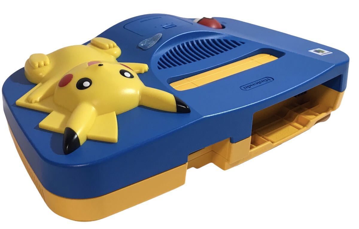 中古品ピカチュウ Nintendo64 本体(ブルー＆イエロー) NUS-101動作