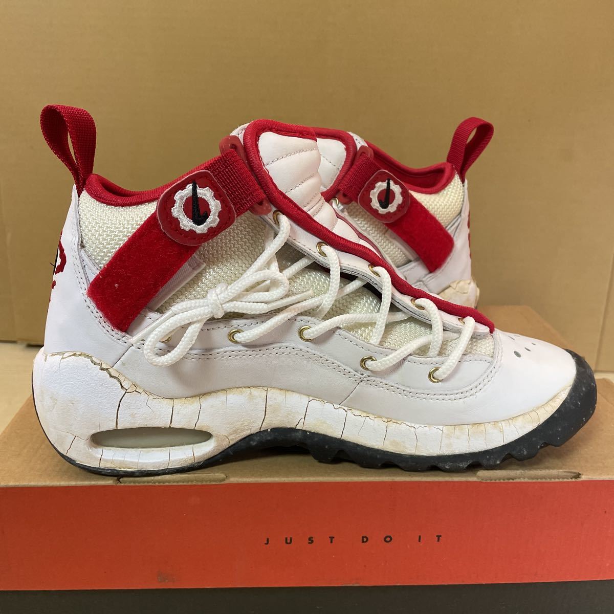 18 NIKE AIR SHAKE NDESTRUKT 27cm / ナイキ エアシェイク 白 90年代  