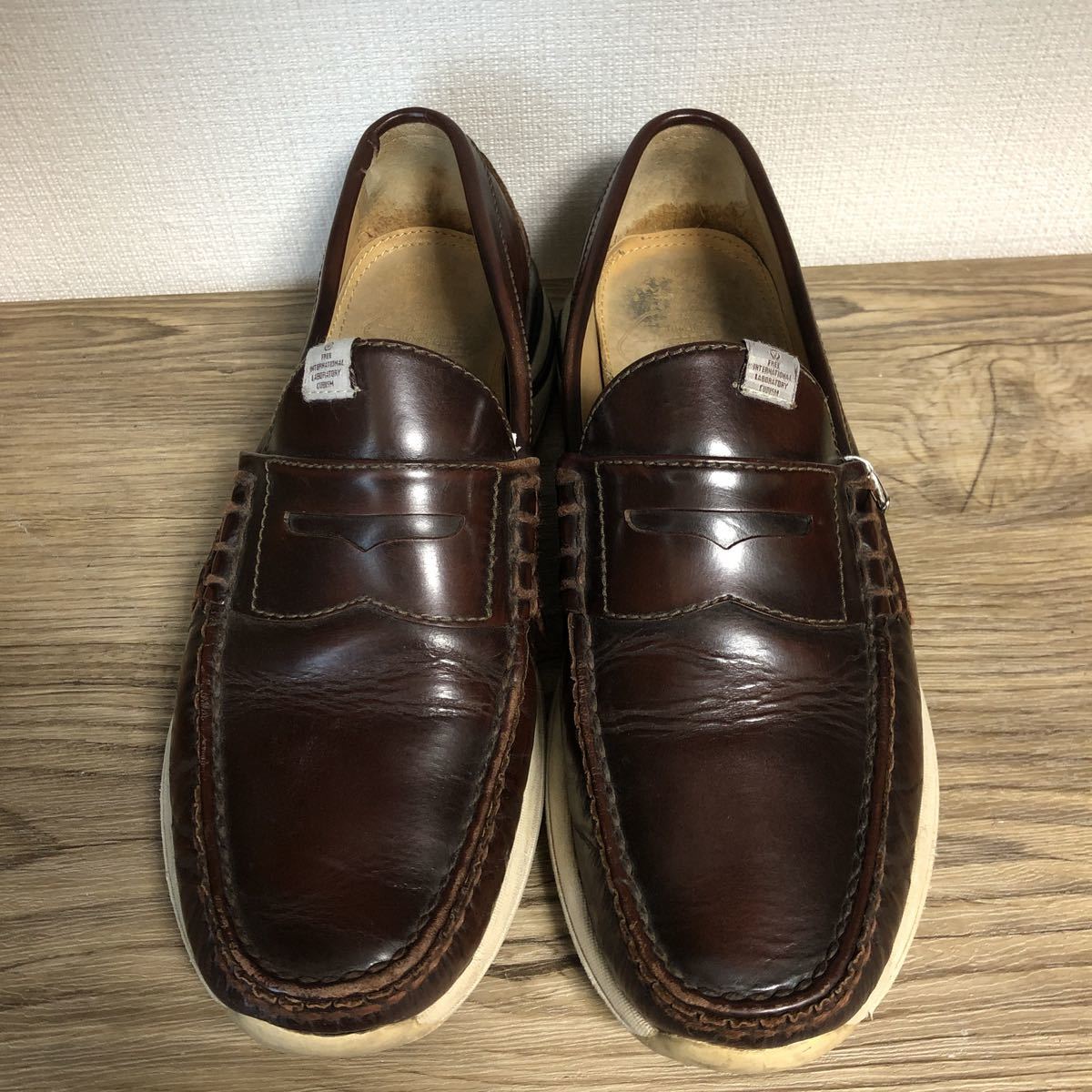 k) visvim fabro folk ローファー シューズ ブラウン US9 メンズ 