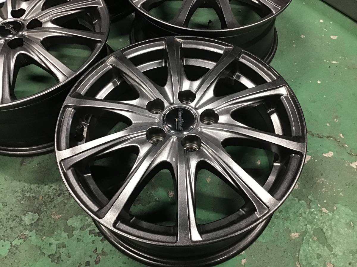 美品 マナレイ アルミホイール 15インチ 6JJ ET45 PCD100 5穴 4本