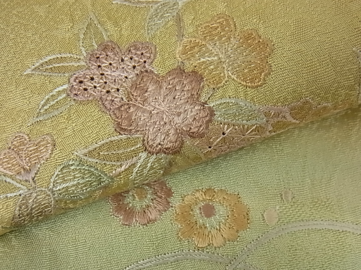 着物屋こころ□訪問着 中国三大刺繍 スワトウ刺繍 汕頭刺繍 雪輪吉祥 