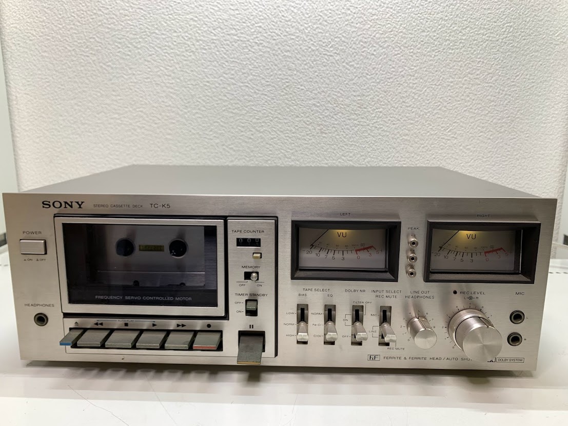 ジャンク品】 SONY TC-K5 ステレオカセットデッキ 通電のみ 【公式通販】