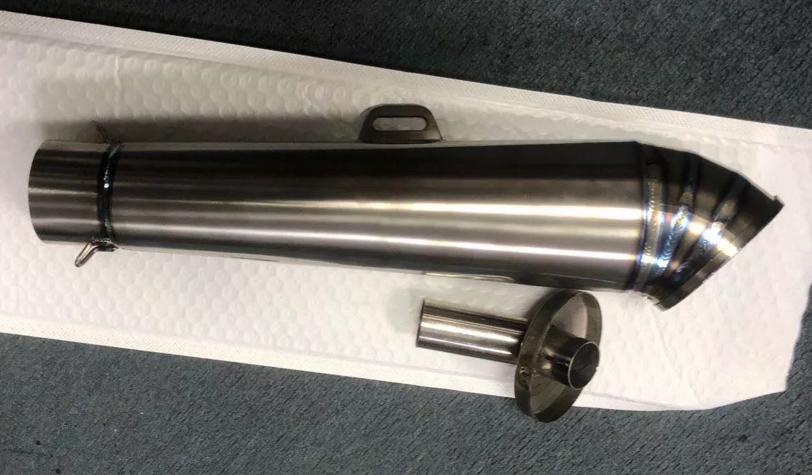 スリップオンマフラー チタンコニカル菅60.5π チタンマフラー スリップ