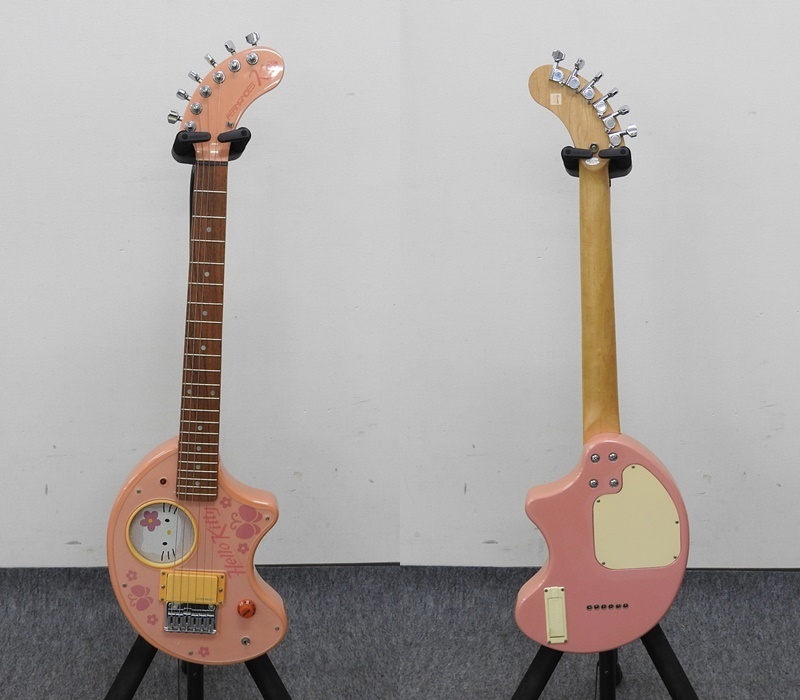 FERNANDES ZO-3 HK KABUKU ハローキティー スピーカー内蔵 ミニギター
